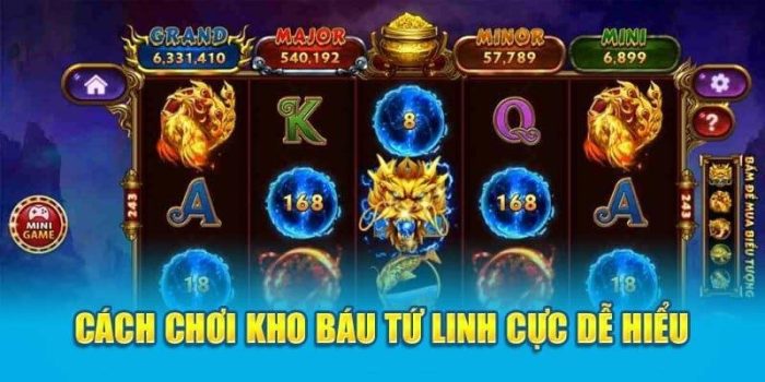 Kho Báu Tứ Linh có cơ chế 4 jackpot từ nhỏ đến lớn