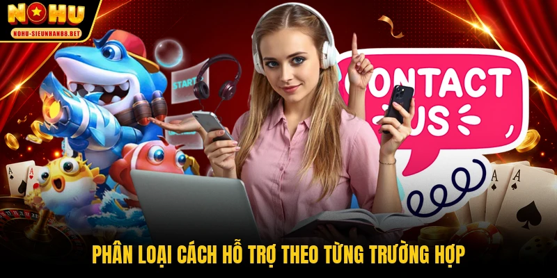 Phân loại cách hỗ trợ theo từng trường hợp